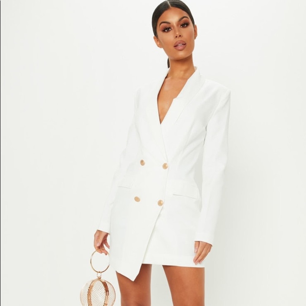 Double breasted blazer dress